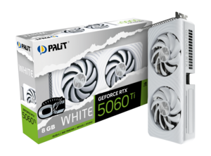 PALIT White OC grafička kartica GeForce RTX 5060 Ti, 8GB GDDR7, 128-bit, 3x DisplayPort, HDMI
