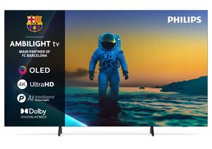 Philips 77OLED820/12 4K OLED GOOGLE TV, 3-side AMBILIGHT, 144 Hz, Procesor P5 AI Perfect, 194 cm (77"), Dolby Vision and Dolby Atmos
