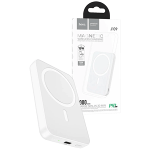 Hoco Punjač prijenosni, bežični, magnetic, 5000mAh, PD20W - J109 Easy