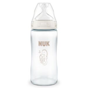 NUK First Choice staklena bočica sa indikatorom temperature 240 ml