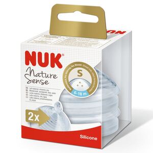NUK Nature Sense sisač S, mala rupica, 2 kom