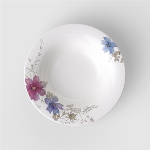 Villeroy & Boch duboki tanjir Mariefleur Gris 23 cm, Premium porculan / 1041042700