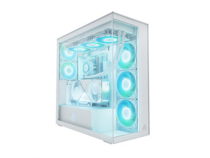 Arctic Xtender VG White Case5xARG fan,E-ATX,Tempered GlassGPU: 482mm, CPU Cooler: 171mm