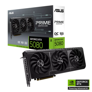 ASUS grafička kartica GeForce RTX 5080 PRIME OC, 16GB GDDR7, 256-bit, 3x DisplayPort, HDMI
