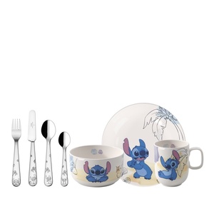 Villeroy & Boch dječiji set Disney Stitch 7/1, porculan i inox / 1486818435