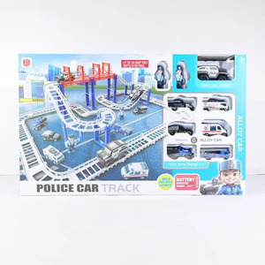 Garaža sa policijskim automobilima 75 × 46 × 25 cm