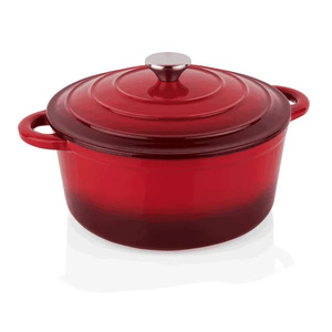WAS lonac s poklopcem 26 cm, gus, crvena / 3540260