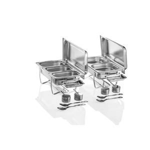 WAS chafing dish GN 1/1 set 2/1, inox, srebrna