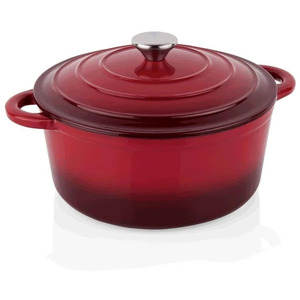 WAS lonac s poklopcem 24 cm, gus, crvena / 3540240