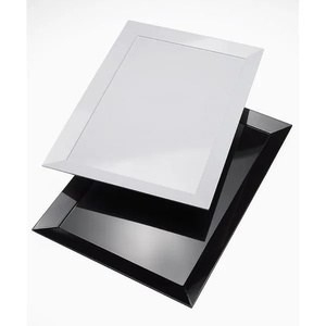 Leone pladanj za posluživanje 48 × 30 × 2,5 cm, crna, melamin / T8016.Z