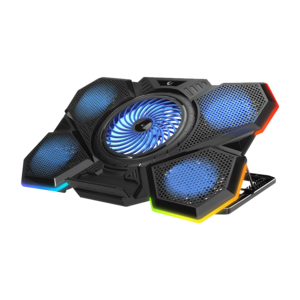 Rampage gaming postolje za laptop Bellatrix AD-RC13, 15"-17", 5 ventilatora, RGB, crno