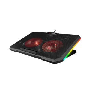 Rampage gaming postolje za laptop Gamezone AD-RC12, 15"-17", 2 ventilatora, RGB, crno