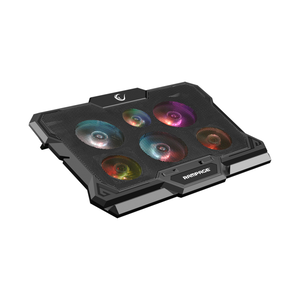 Rampage gaming postolje za laptop X-Gust AD-RC10, 6 ventilatora, Rainbow, crno