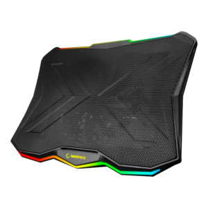 Rampage gaming postolje za laptop Showy AD-RC8, 15"-17", 180mm ventilator, RGB, crno