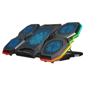Rampage gaming postolje za laptop X-Ranger AD-RC14, 9"-17", 5 ventilatora, RGB