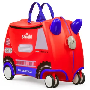 Trunki Glide dječiji kofer 3u1 – vatrogasno vozilo Frank Red