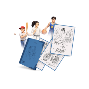 Kidywolf KIDYDRAW-PAD dodatni set ilustracija – Sport