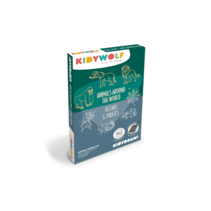 Kidywolf KIDYDRAW MINI dodatni set 60 kartica – Životinje svijeta, okeani i pirati