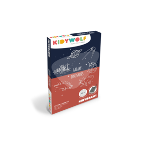Kidywolf KIDYDRAW MINI dodatni set 60 kartica – Galaksija i dinosauri