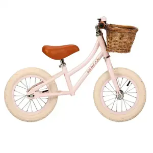 Banwood Balans Bicikl First Go Vintage - Pink + Pletena korpica