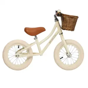 Banwood Balans Bicikl First Go Vintage - Cream + Pletena korpica