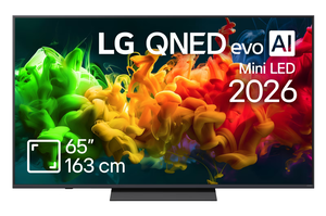 LG QNED MiniLED televizor 65QNED81B3A, 4K Ultra HD, Smart TV, webOS 26, alpha 7 4K AI procesor 9. gen., Magični daljinski, Crni