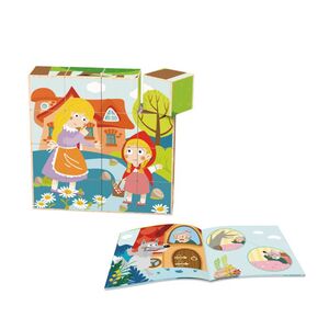 Tooky Toy drvene kocke-slagalica Crvenkapica