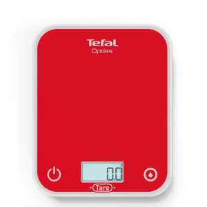 TEFAL kuhinjska vaga BC50U3V0 Optiss, do 5 kg, crvena