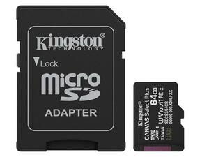 Kingston Canvas Select Plus microSDXC memorijska kartica 64GB + adapter, 100MB/s