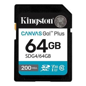 Kingston Canvas Go! Plus SD memorijska kartica 64GB, 200MB/s