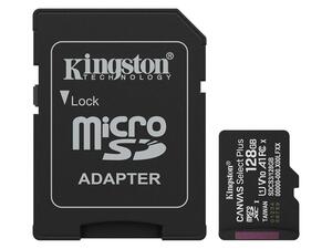 Kingston Canvas Select Plus microSDXC memorijska kartica 128GB + adapter, 150MB/s