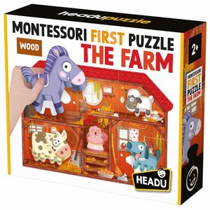 HEADU Montessori prve puzzle - farma