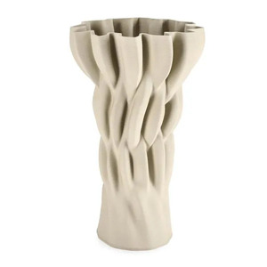 Bizzotto okrugla vaza Reiko 48 cm, bež