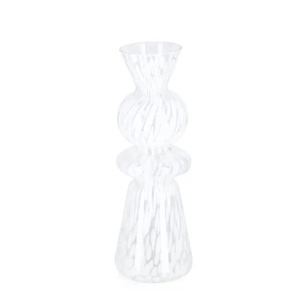 Bizzotto vaza Hennie 11 × 32,5 cm, bijela
