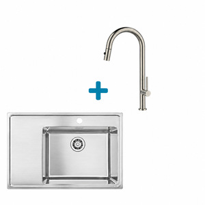 Alveus set: desni sudoper ONE 50 i česma Nova-PS – inox