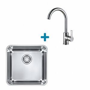 Alveus set: sudoper LUNO 30 i česma Tonia – inox/krom