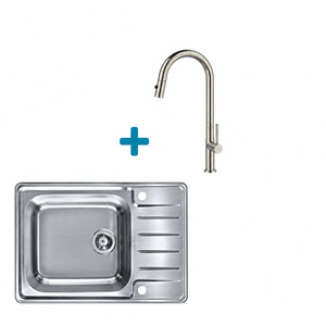 Alveus set: sudoper PRAKTIK 120 i česma Nova-PS – inox