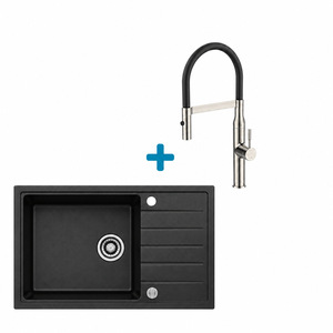 Alveus set: sudoper CADIT 100 i česma Mirage-PS – antracit/inox