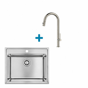 Alveus set: sudoper ONE 30 i česma Nova-PS – inox