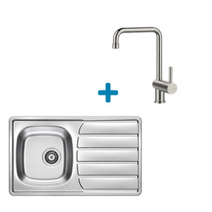 Alveus set: reverzibilni sudoper ZOOM 20 i česma Stella – inox