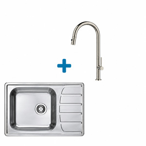 Alveus set: reverzibilni sudoper ZOOM MAXIM 10 i česma Nova-PS – inox