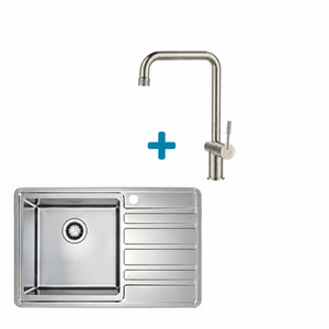 Alveus set: reverzibilni sudoper RANDO 30 i česma Flora – inox