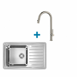 Alveus set: reverzibilni sudoper GALEO 20 i česma Nova-PS – inox