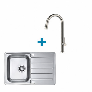Alveus set: sudoper LINE MAX 80 i česma Nova-PS – inox