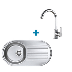 Alveus set: sudoper FORM 40 i česma Tonia – inox/krom