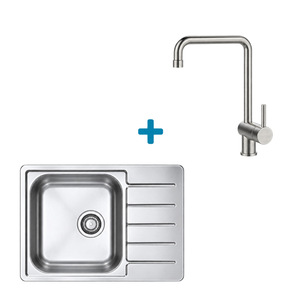 Alveus set: reverzibilni sudoper LINE 110 i česma Stella – inox