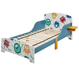 KINDER HOME dječiji drveni krevet MONSTER 70 × 140 cm sa zaštitom od pada TF-6050