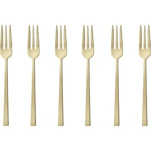 Sambonet set desertnih viljuški 6/1 Rock Antique Champagne nehrđajući čelik / 52662PA5