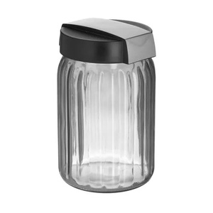 INART staklenka 1,4 l Ø12 × 18 cm, sivo-crna