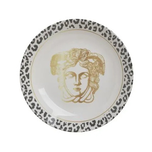 INART set dubokih tanjira Meduza Ø22 cm, bijeli/crni/žuti